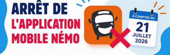Arrêt de l'application mobile Némo